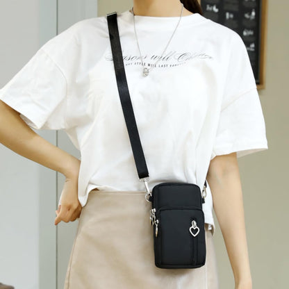 JANKS Small Crossbody Bags for Women Mini Cell Phone Purses with Crossbody Strap Phone Wallet Purses Shoulder Bag Nylon Arm Bag