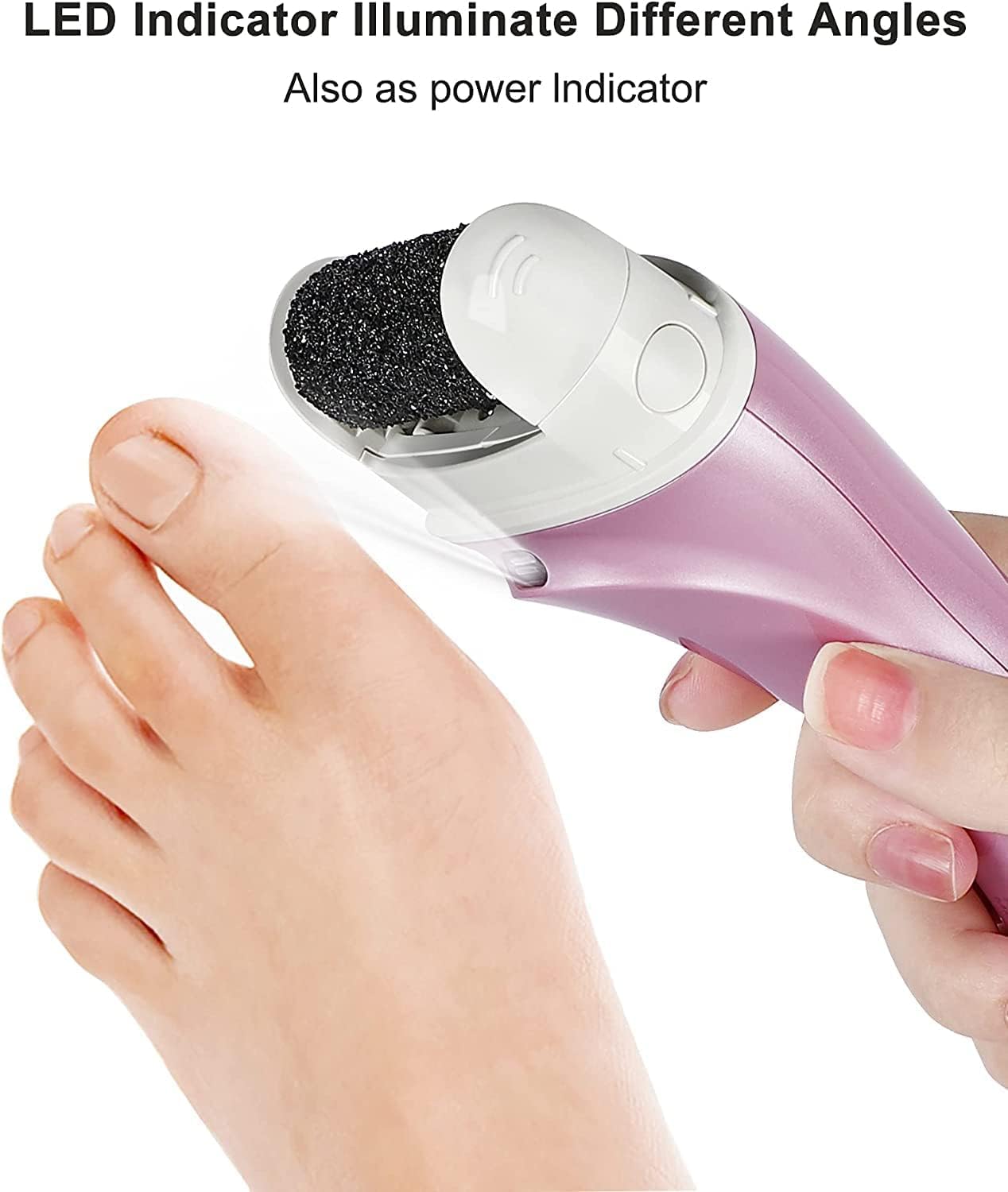 Electric Foot Callus Removers Rechargeable, Portable Electronic Foot File Pedicure Tools, Electric Callus Remover Foot Scrubber Kit, Professional Foot Care Ideal Gift for Dead, Hard Cracked Dry Skin