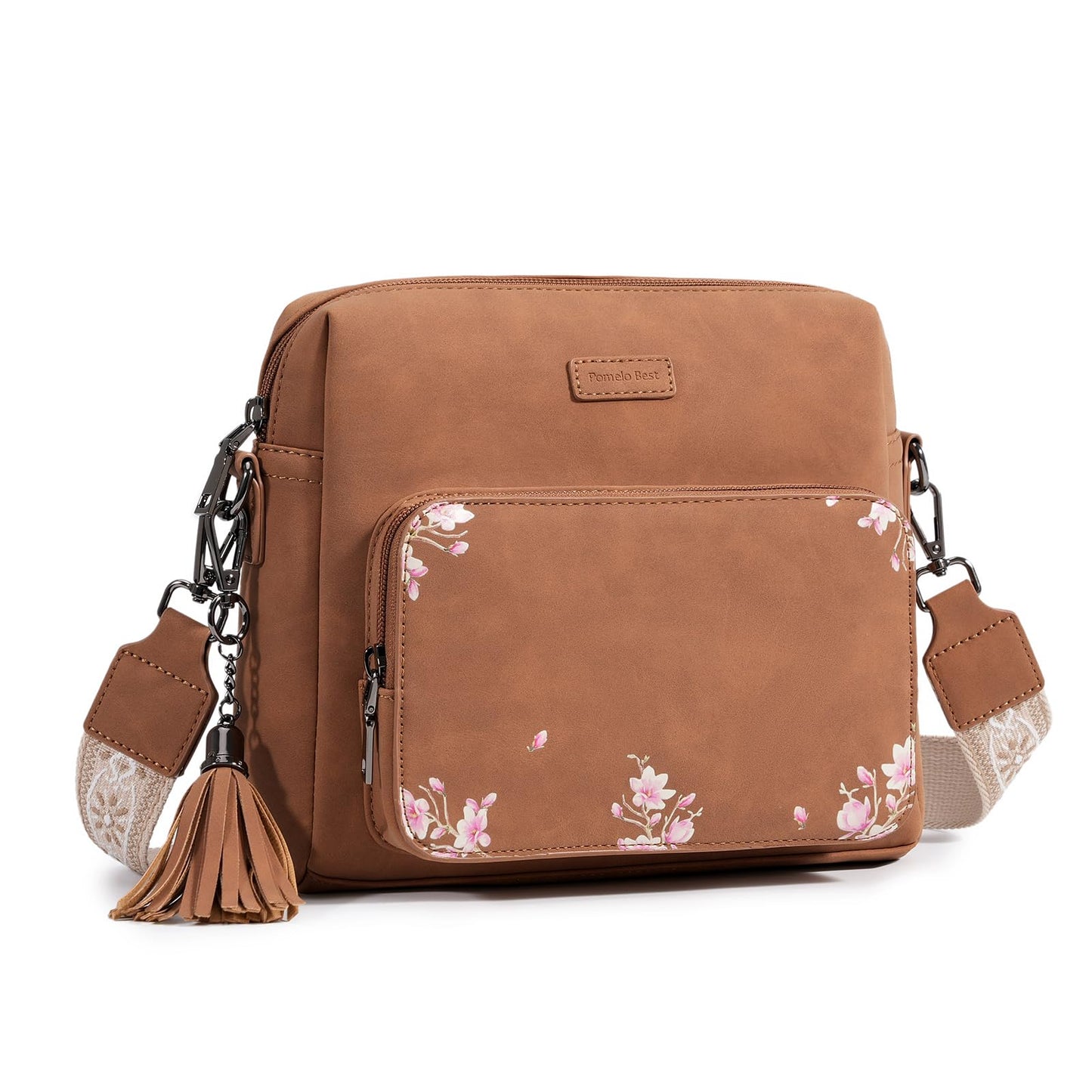 Pomelo Best Crossbody Purses for Women, Soft Leather Medium Cross Body Bags Woman, Shoulder Bag with Adjustable Strap Travel