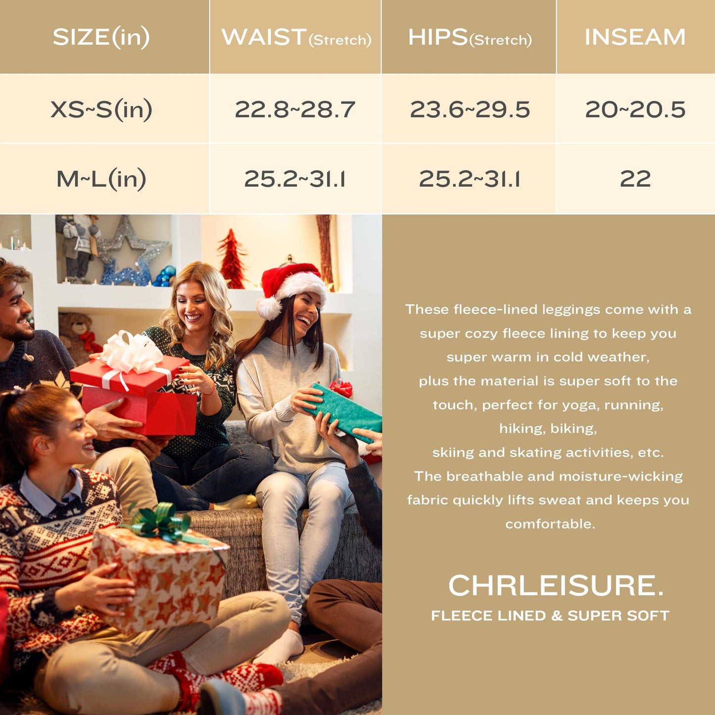 CHRLEISURE Women's Fleece Lined Tights - Fake Sheer Warm Pantyhose Thick Winter Leggings(TR Black, M/L)